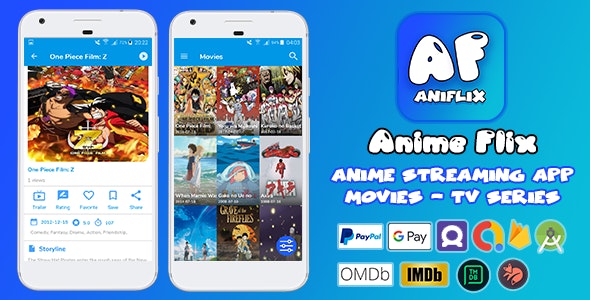 AniFlix – Anime Flix – Anime Streaming Android App – Movies – TV Series -  Nulled