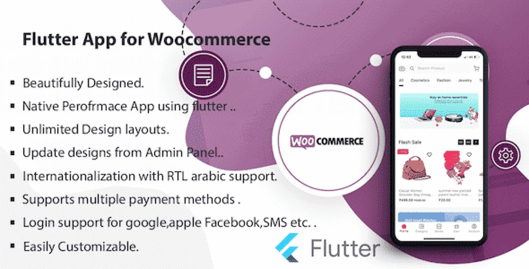 Flutter Multivendor Mobile app for WooCommerce - Nulled