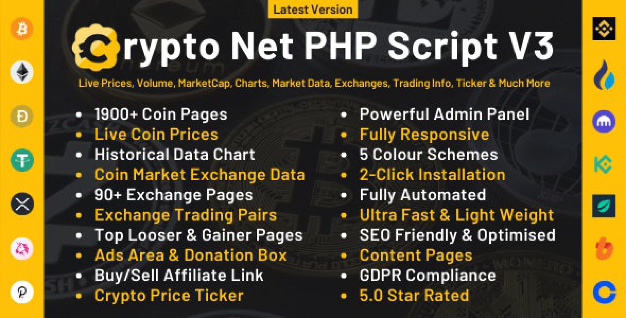 cryptocurrency ticker html
