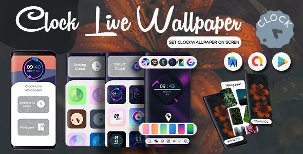 Android 12 Analog and Digital Clock Live Wallpaper - Android 12 Clock  Widgets - Admob Ads - Nulled